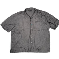 Stacy Adams Black Textured Short Sleeve Button Down Shirt Stacy Adams