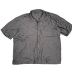 Stacy Adams Black Textured Short Sleeve Button Down Shirt Stacy Adams