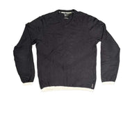 Armani Exchange Cotton Cashmere V-Neck Sweater Black Size M