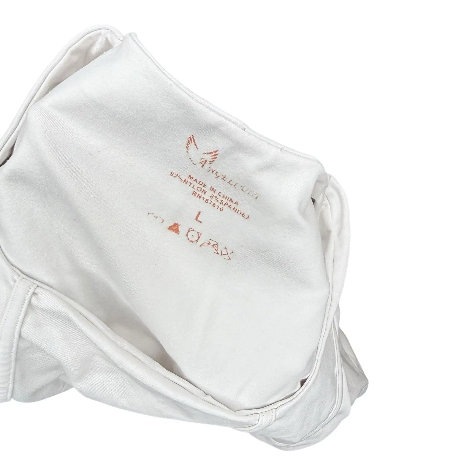 Angel Cult White Square Neck Short Sleeve Corset Crop Top Angel Cult