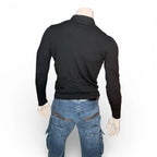 The Kooples Sport Men's Black Long Sleeve Knit Henley Sweater The Kooples