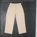 Zara Cargo Pants Size L Beige Elastic Waist Zara