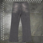 Blue Asphalt Star Back Pocket Flare Jeans Size L Blue Asphalt