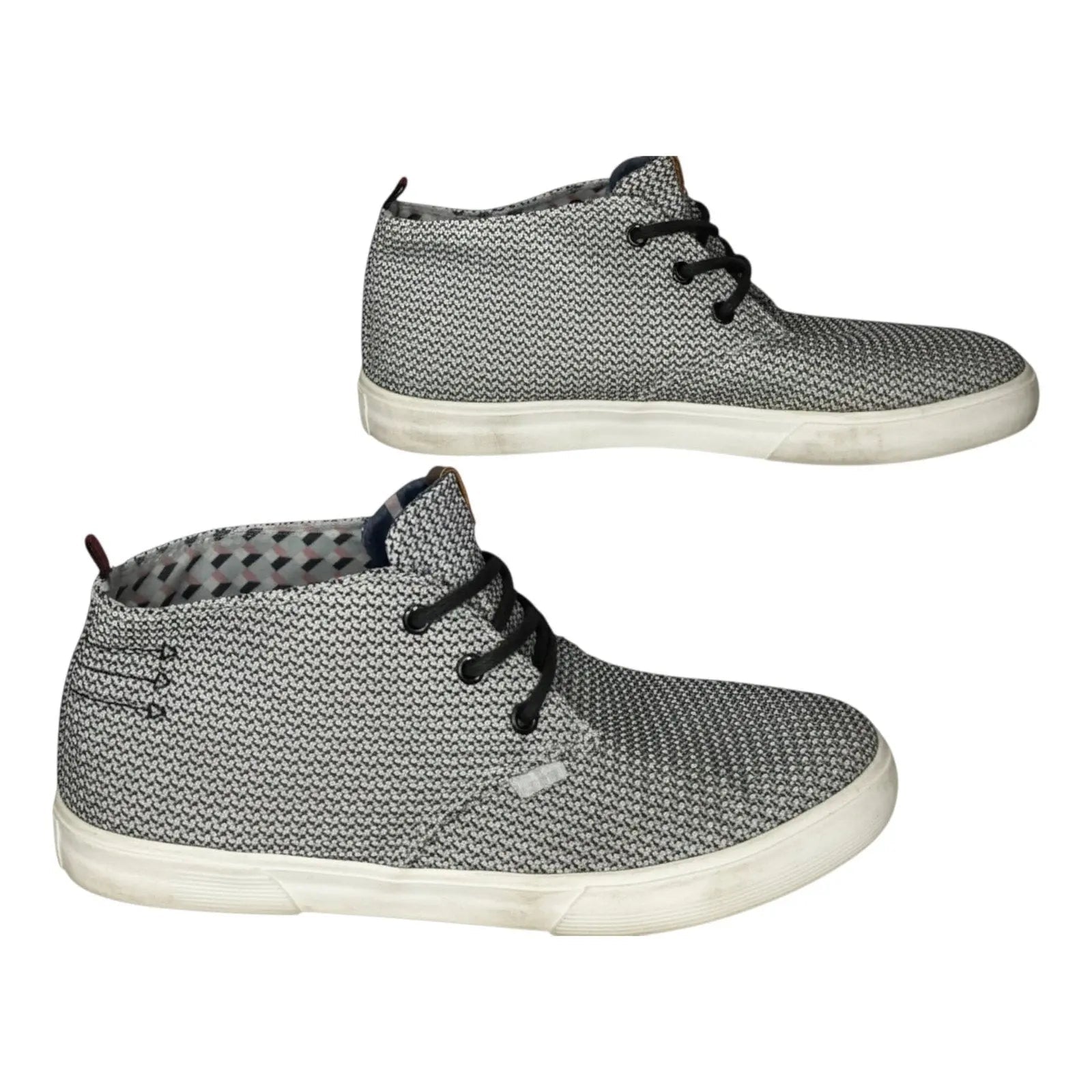 Ben Sherman Men's Bristol Chukka Sneaker Boots Gray White Texture Ben Sherman