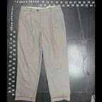 Saks Fifth Avenue Men's Pleated 100% Wool Micro-Check Trousers Size 35x28 Saks Fifth Avenue