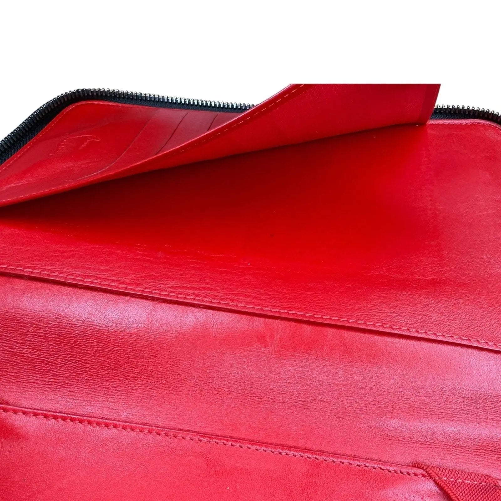 Christian Louboutin Black Spiked Leather Tablet Case Clutch Christian Louboutin