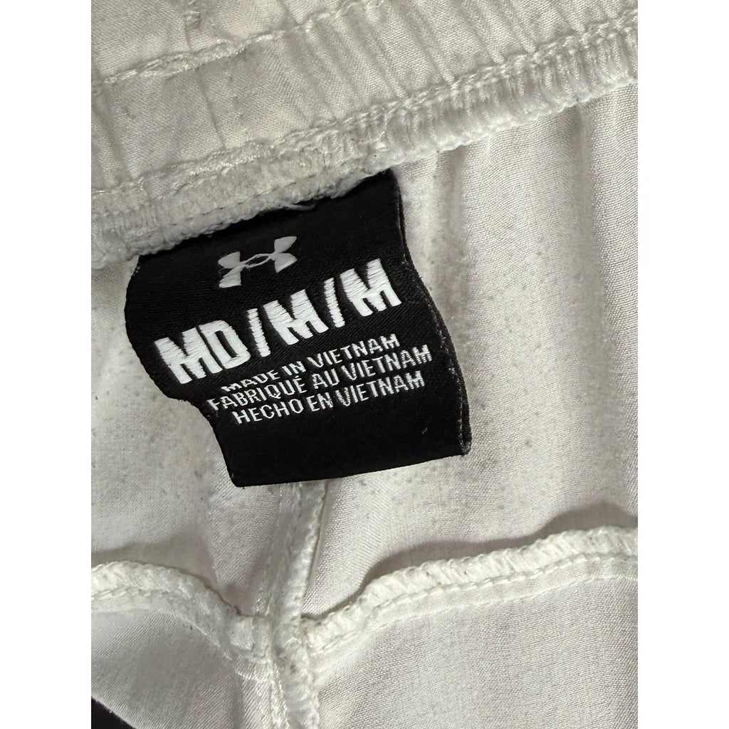 Under Armour Project Rock Brahma Bull Training Shorts White Size Medium Under Armour