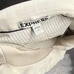 Express White Single Button Blazer with Contrast Lapel Size 0