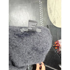 Forever 21 Fuzzy Knit Cropped Open Front Cardigan in Charcoal Grey Forever 21