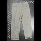 Saks Fifth Avenue Men's Pleated 100% Wool Micro-Check Trousers Size 35x28 Saks Fifth Avenue