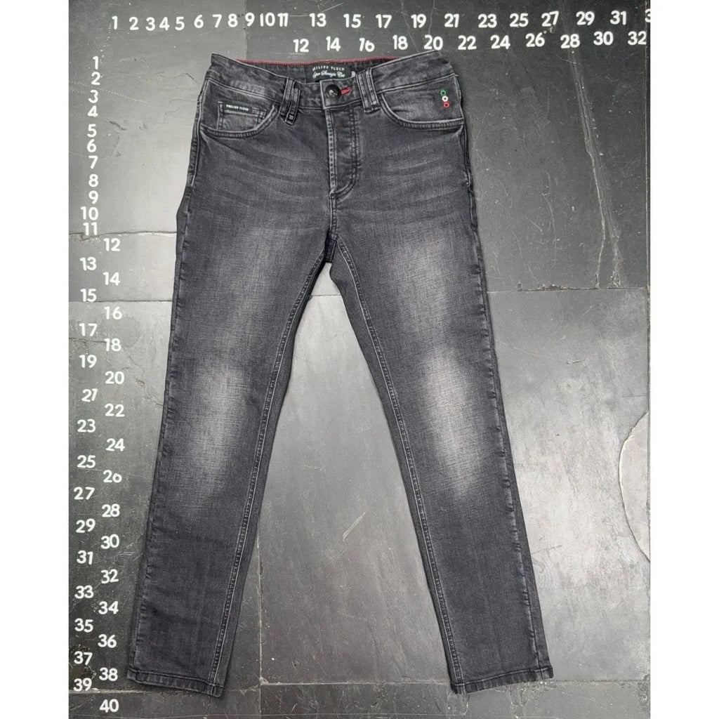 Philipp Plein Super Straight Cut Dark Soul Jeans Size 29 Philipp Plein