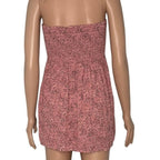 The Nines by HATCH Pink Ditsy Floral Smocked Strapless Tube Top Mini Dress Size The Nines by HATCH
