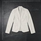 Calvin Klein Women's Beige Cotton Blend Blazer Size 0 Calvin Klein