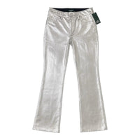 Wild Fable Metallic Silver Flare Pants Size 4 Wild Fable