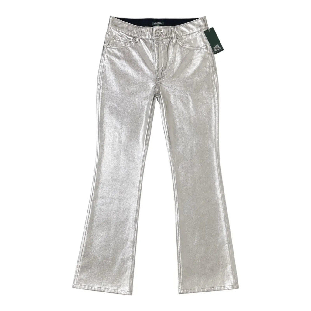 Wild Fable Metallic Silver Flare Pants Size 4 Wild Fable