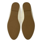 Rachel Shoes Girls Millie Patent Ivory Ballet Flats with Ankle Strap and Bow Rachel Shoes