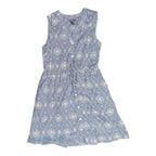 Gap Blue and White Medallion Geometric Print Sleeveless Mini Dress Gap