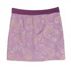 Vintage Y2K Charlotte Russe Purple Paisley Glitter Mesh Mini Skirt - O.M.T.HRIFT