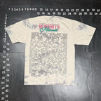 The Room Collective gray and tan tie-dye graphic t-shirt with III Points Miami 2024 lineup and hand-rose design. Size Small.